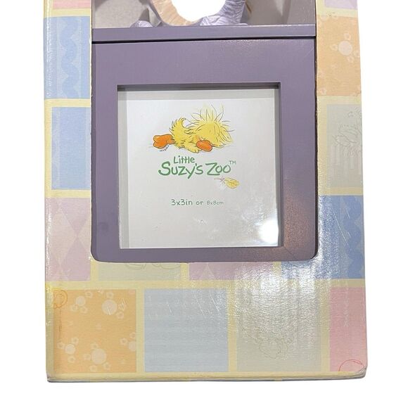 Little Suzys Zoo Baby Spinning Photo Cube - Purple & Grey with Baby Elephant - Picture 3 of 7